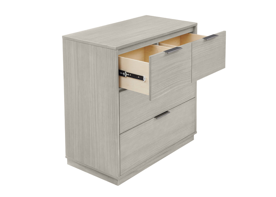 Rustic Mist (1373) 62-Forever 4 Drawer Dresser with Changing Top and Interlocking Drawers - Naturals Collection