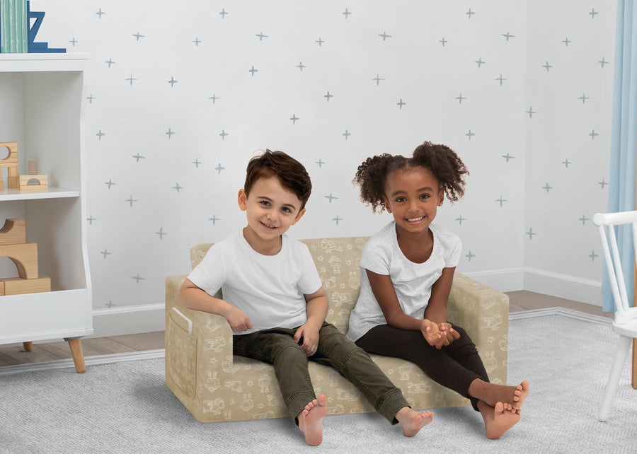 Cream (1669) 20-Perfect Sleeper Extra Wide Convertible Sofa to Lounger