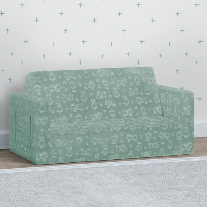 208220W 1671 serta sleeper sage lifestyle 103 1-Perfect Sleeper Extra Wide Convertible Sofa to Lounger