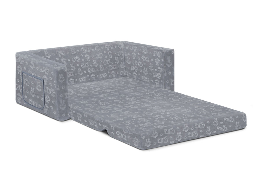 Grey (5057) 9-Perfect Sleeper Extra Wide Convertible Sofa to Lounger