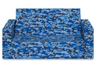 Blue Camo (5061) 3-Cozee Flip-Out Sofa - 2-in-1 Convertible Sofa to Lounger for Kids
