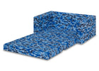 Blue Camo (5061) 5-Cozee Flip-Out Sofa - 2-in-1 Convertible Sofa to Lounger for Kids