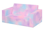 Blue & Pink Tie-Dye (5062) 11-Cozee Flip-Out Sofa - 2-in-1 Convertible Sofa to Lounger for Kids