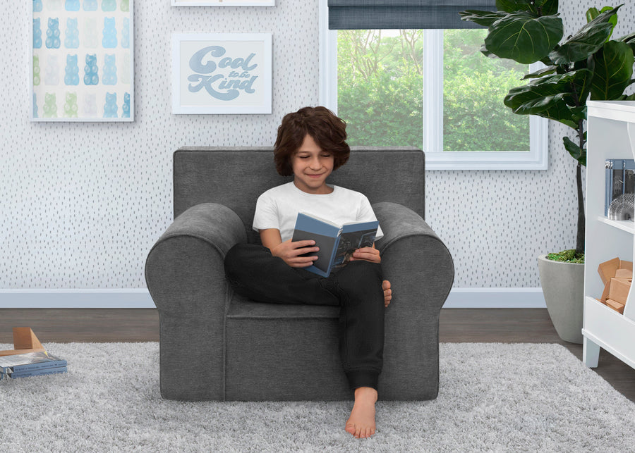 Dark Grey (1225) 4-XL Cozee Foam Chair - Perfect Size for Kids Ages 18 Months - 12 Years+