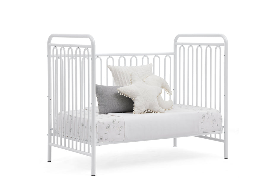 White (1309) 11-Darcy 4-in-1 Convertible Metal Crib