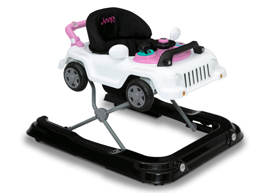 White and Pink (2460) 21-Jeep® Classic Wrangler 3-in-1 Grow With Me Walker