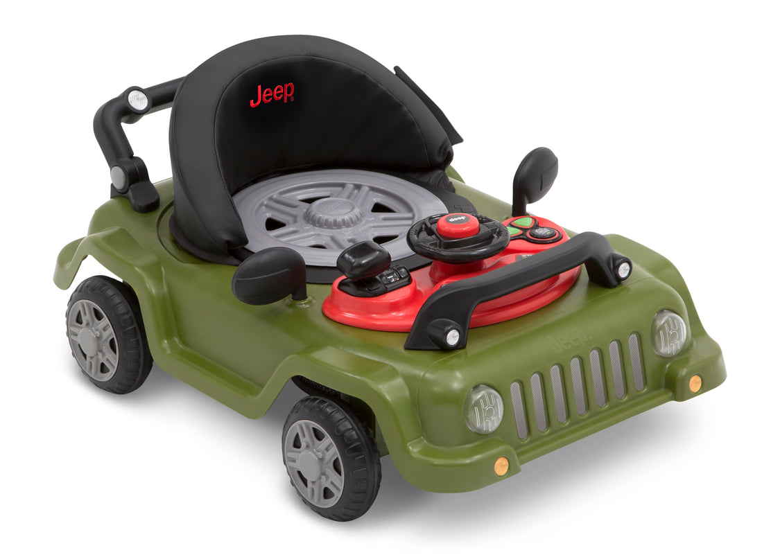  Jeep® Classic Wrangler 3-in-1 Grow With Me Walker, Anniversary Green (348),Adjustable seat height