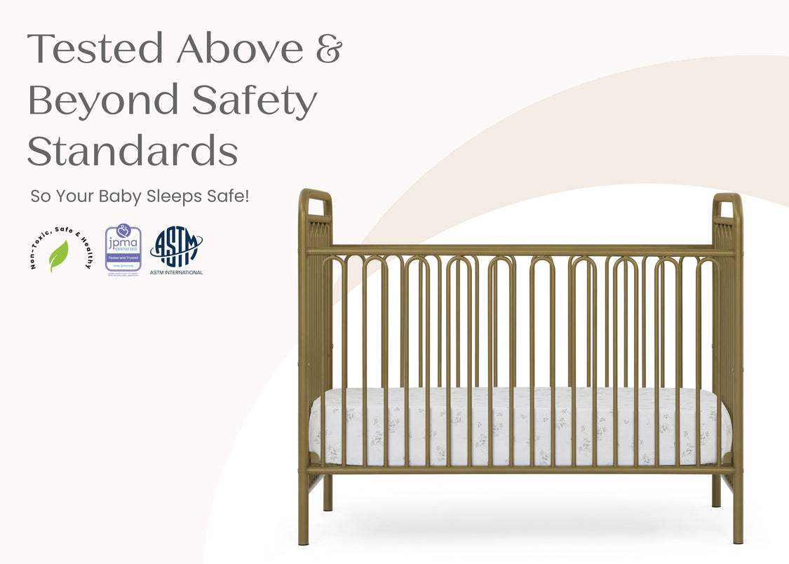 Darcy 4-in-1 Convertible Metal Crib