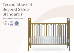Melted Bronze (1362) 18-Darcy 4-in-1 Convertible Metal Crib