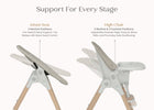 Taupe (2421) 4-Duet 2-in-1 High Chair and Infant Seat