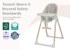 Taupe (2421) 8-Duet 2-in-1 High Chair and Infant Seat