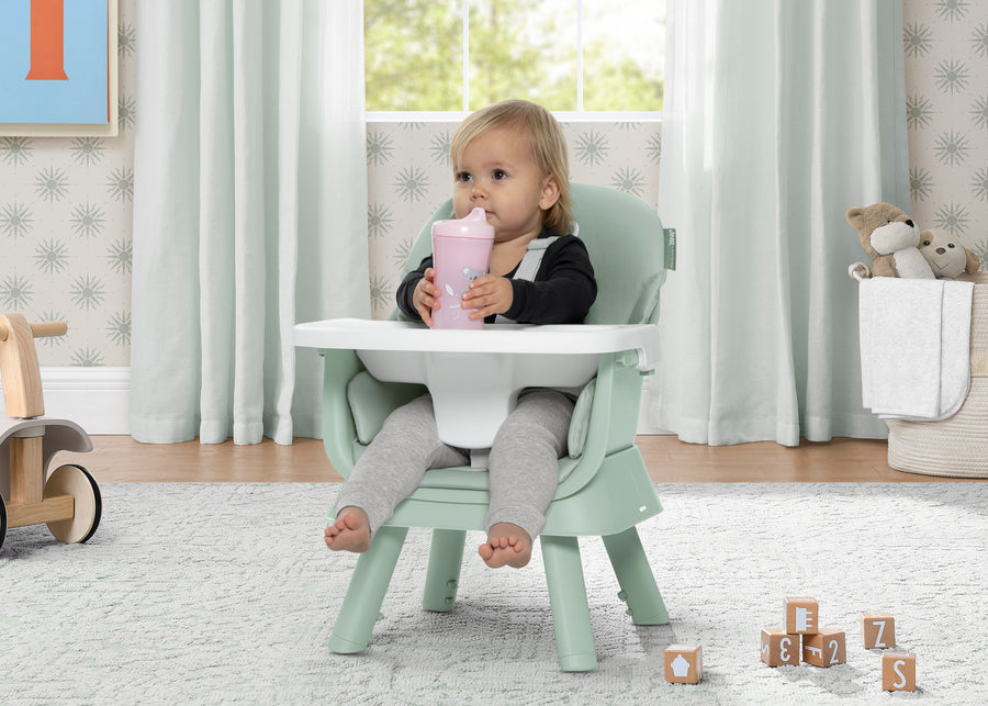 Sage Green (2446) 6-Milestone 6-in-1 High Chair