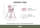 Light Pink (2515) 40-Milestone 6-in-1 High Chair