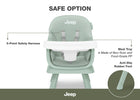 Sage Green (2446) 3-Milestone 6-in-1 High Chair