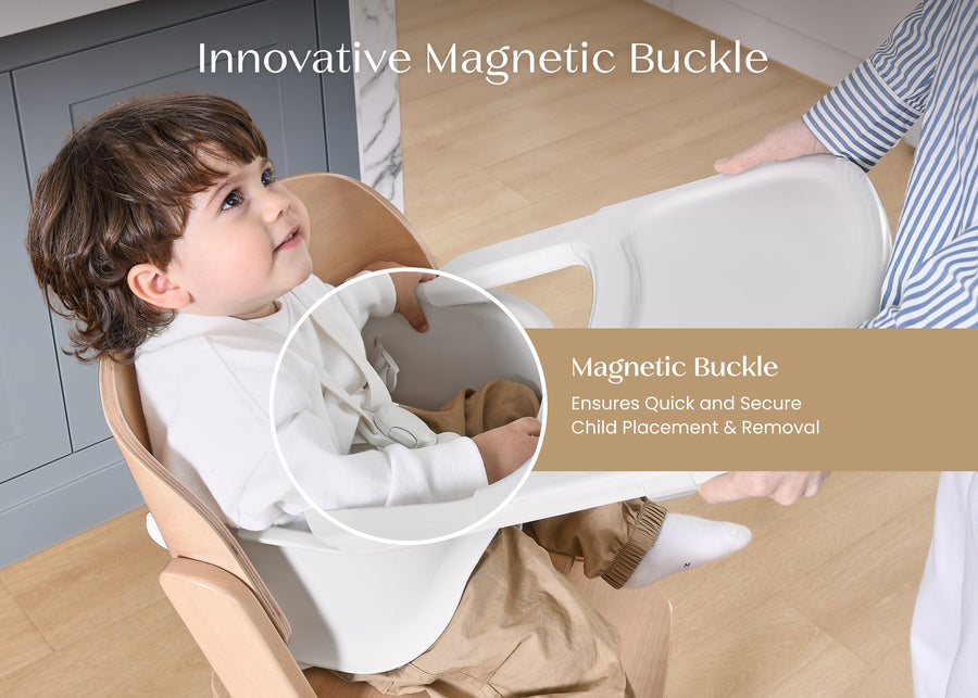 Natural (160) 6-Crave 4-in-1 Convertible High Chair