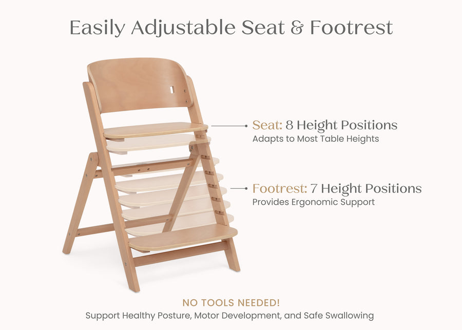 Natural (160) 8-Crave 4-in-1 Convertible High Chair