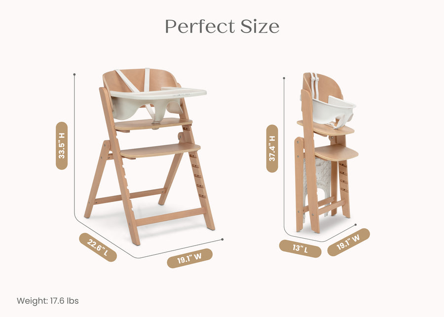Natural (160) 10-Crave 4-in-1 Convertible High Chair