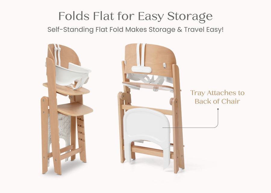 Natural (160) 5-Crave 4-in-1 Convertible High Chair