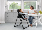 Midnight Black (2013) 1-Jeep Classic Black Convertible 2-in-1 High Chair for Babies and Toddlers with Adjustable Height, Recline & Footrest