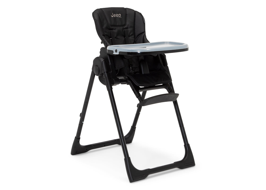 Jeep Classic Convertible 2-in-1 High Chair for Babies and Toddlers with Adjustable Height, Recline & Footrest