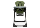 Black with Olive Green (2182) 11-Jeep Classic Black Convertible 2-in-1 High Chair for Babies and Toddlers with Adjustable Height, Recline & Footrest