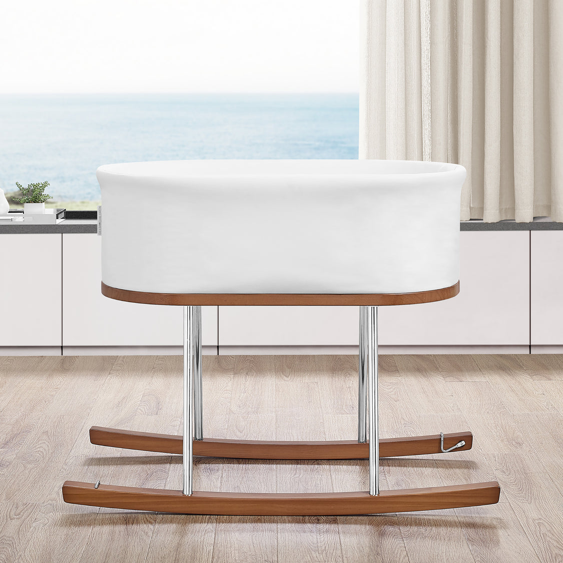 25034 2195 Rockaway Rocking Bassinet White Lifestyle 110