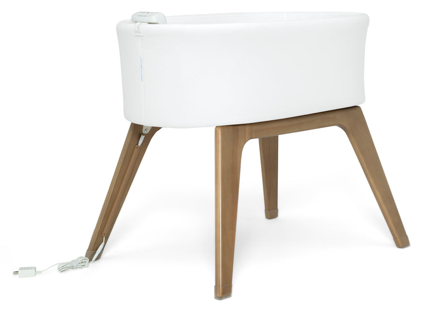 White (100) 12-Aero Smart Auto Glide Bassinet with Cry Detection & Bluetooth Wireless Technology