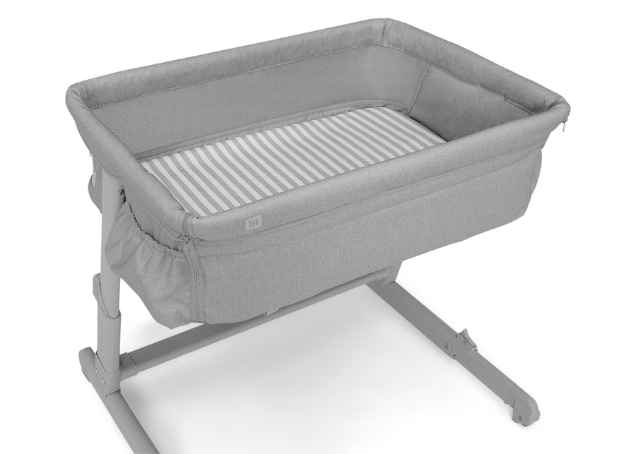 Grey Stripes (2359) 14-babyGap Deluxe Whisper Bedside Bassinet