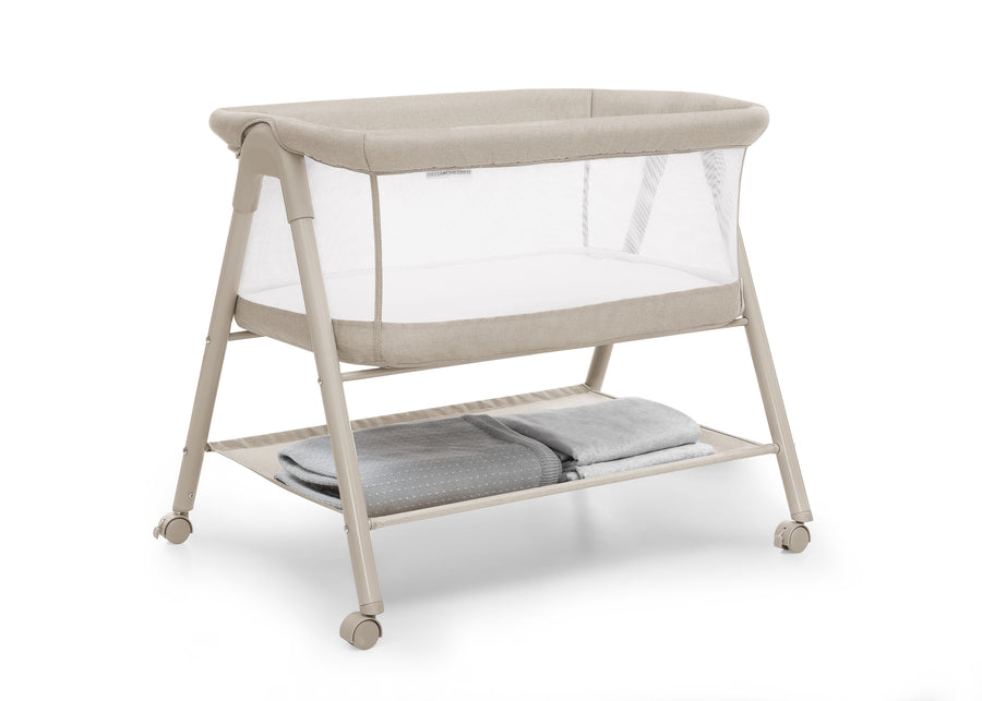 Tan (2470) 3-Haven AirFlow Bassinet with Breathable Mesh and Wheels