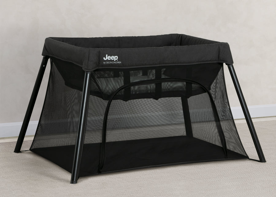 Black (001) 1-Horizon Compact Travel 2-in-1 Play Yard and Bassinet