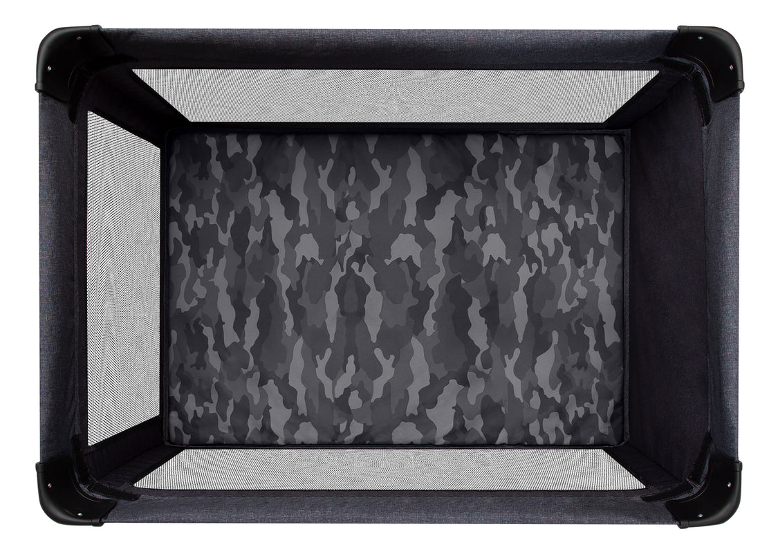 Pet playpen with camouflage pattern on a white background