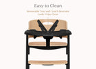 Black (001) 24-Versa Adjustable 3-in-1 High Chair
