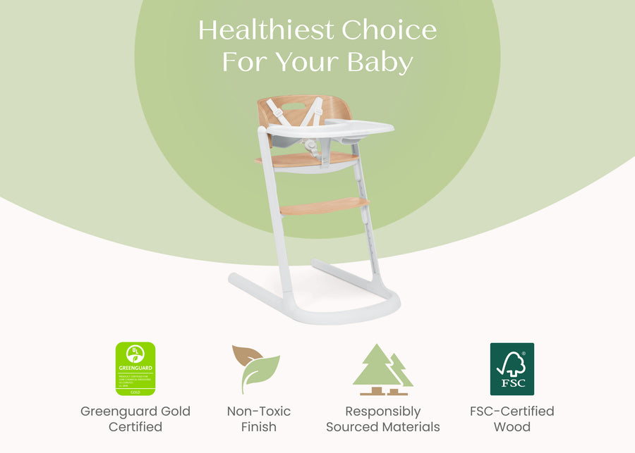 White (100) 3-Versa Adjustable 3-in-1 High Chair