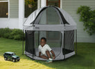 Grey (2459) 7-Hexagon Pop Up Play Yard with Removable Canopy