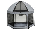 Grey (2459) 8-Hexagon Pop Up Play Yard with Removable Canopy