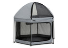 Grey (2459) 9-Hexagon Pop Up Play Yard with Removable Canopy