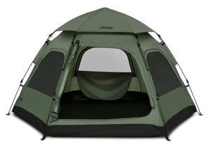 Black with Olive Green (2182) 2-Compass 4-Person Pop-Up Instant Tent