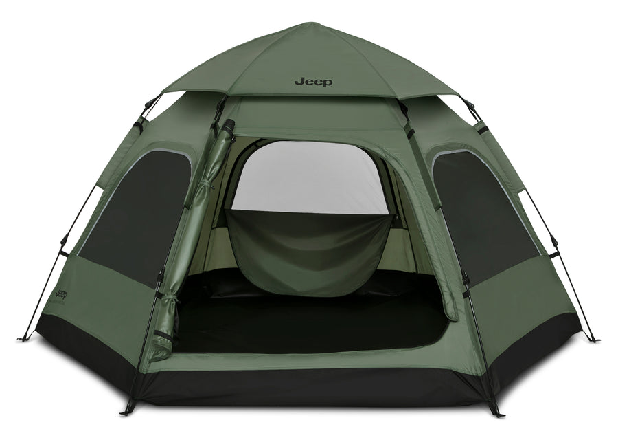 Black with Olive Green (2182) 2-Compass 4-Person Pop-Up Instant Tent