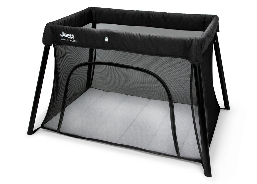 Black (001) 11-Horizon Compact Travel 2-in-1 Play Yard and Bassinet
