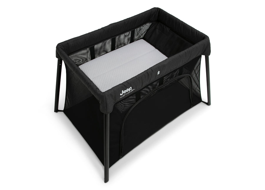 Black (001) 3-Horizon Compact Travel 2-in-1 Play Yard and Bassinet