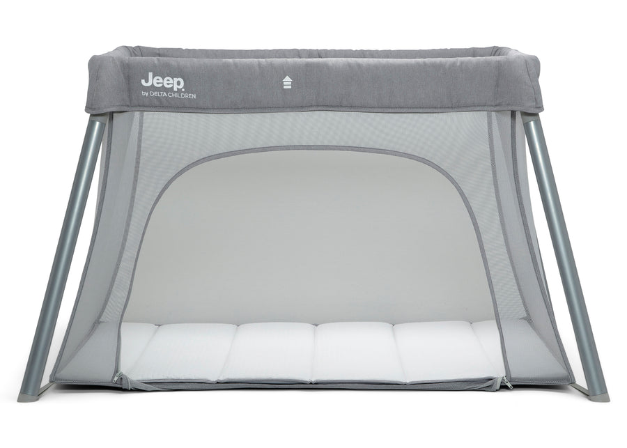 Light Grey (2463) 27-Horizon Compact Travel 2-in-1 Play Yard and Bassinet