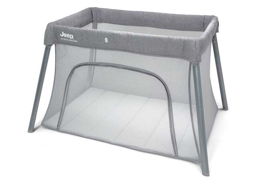 Light Grey (2463) 30-Horizon Compact Travel 2-in-1 Play Yard and Bassinet