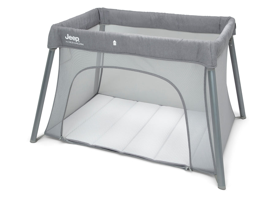 Light Grey (2463) 31-Horizon Compact Travel 2-in-1 Play Yard and Bassinet