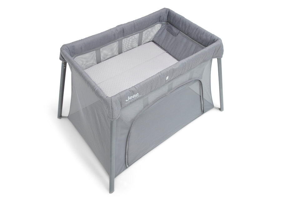 Light Grey (2463) 21-Horizon Compact Travel 2-in-1 Play Yard and Bassinet