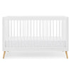 DCB: Bianca White with Natural (123) 31-Jordan 4-in-1 Convertible Crib