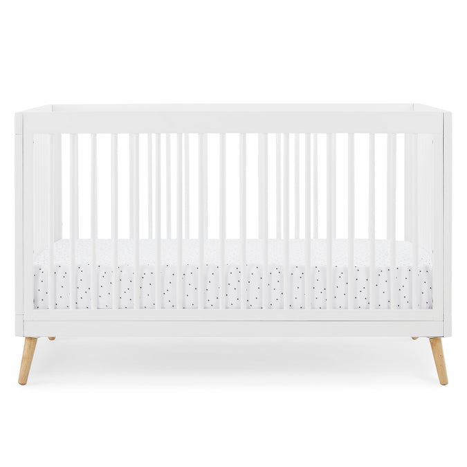 DCB: Bianca White with Natural (123) 31-Jordan 4-in-1 Convertible Crib