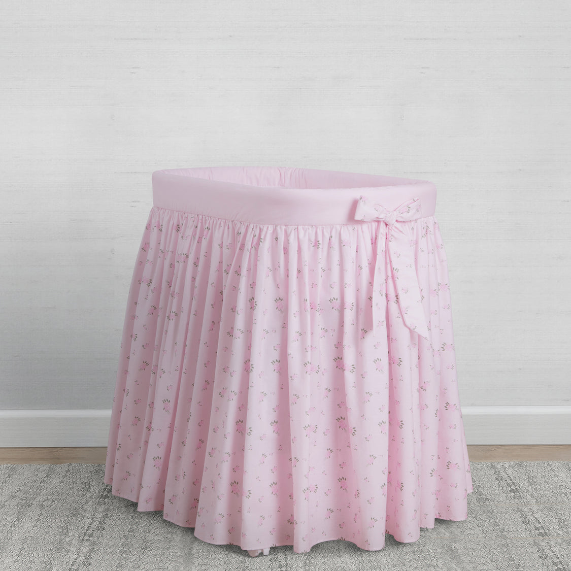 27201 2456 Delta Skirt Bassinet Pink Roses Lifestyle 101