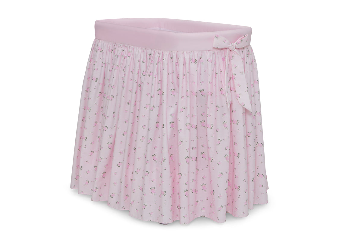 27201 2456 Delta Skirt Bassinet Pink Roses Silo 01