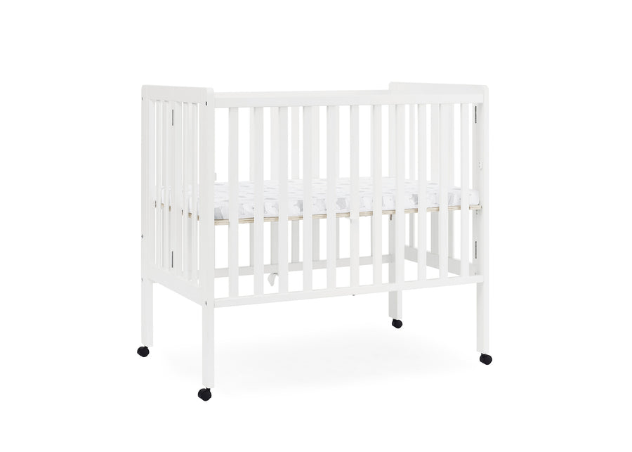 Bianca White (130) 14-Lee Portable Folding Mini Crib with 1.5-Inch Mattress