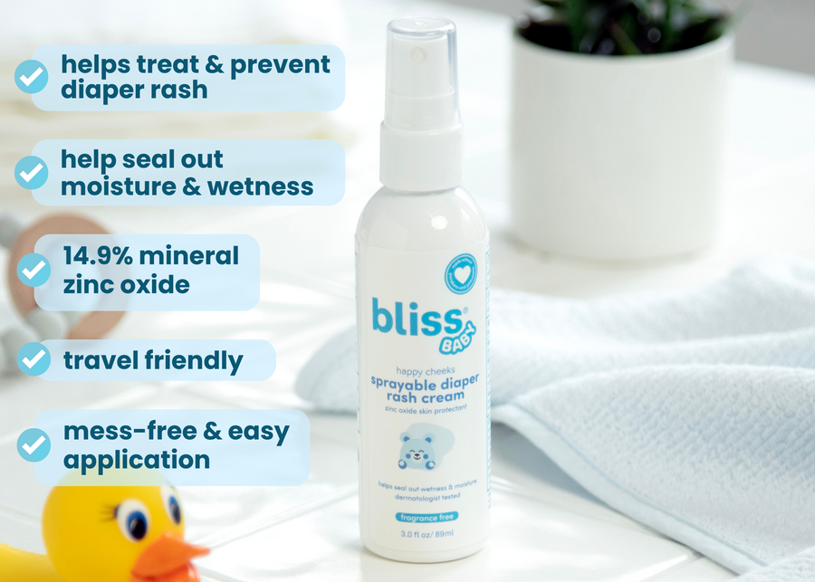 No Color (NO) 2-Happy Cheeks Sprayable Diaper Rash Cream